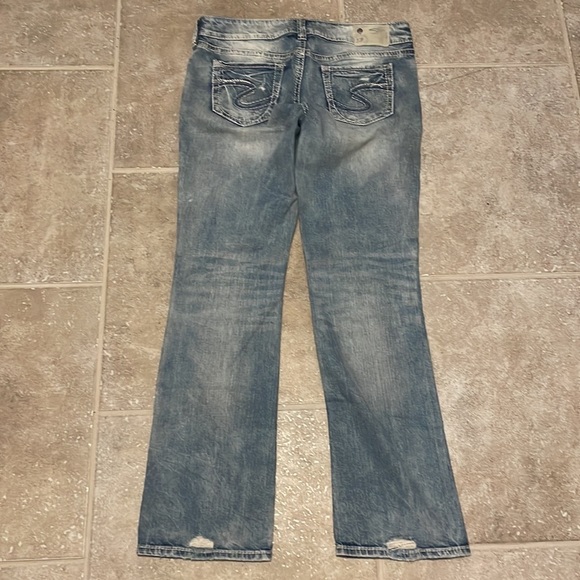 Silver Jeans Distressed Faded Slim Bootcut 29x31 - Picture 5 of 6